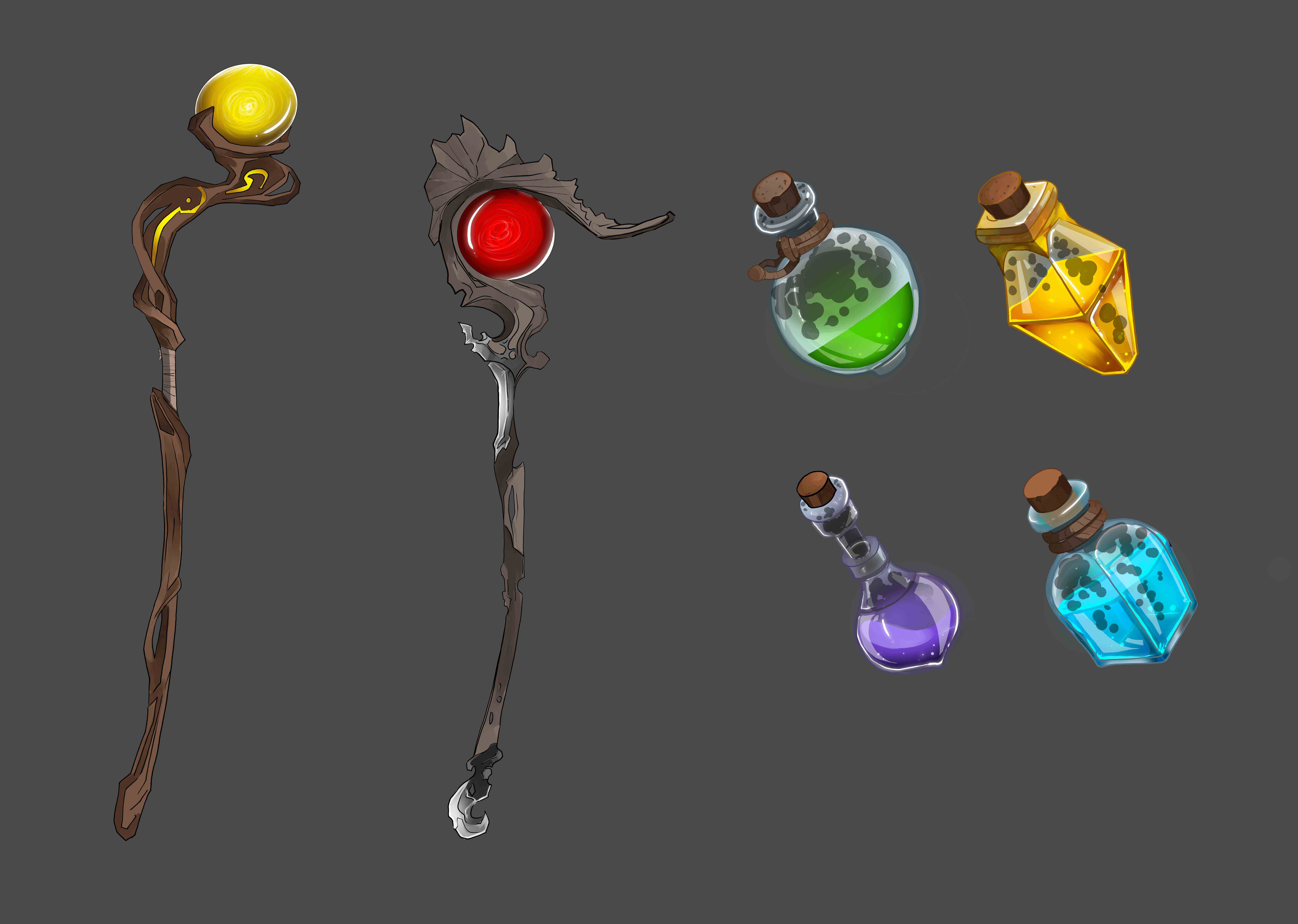 Concept art artefact magique africain