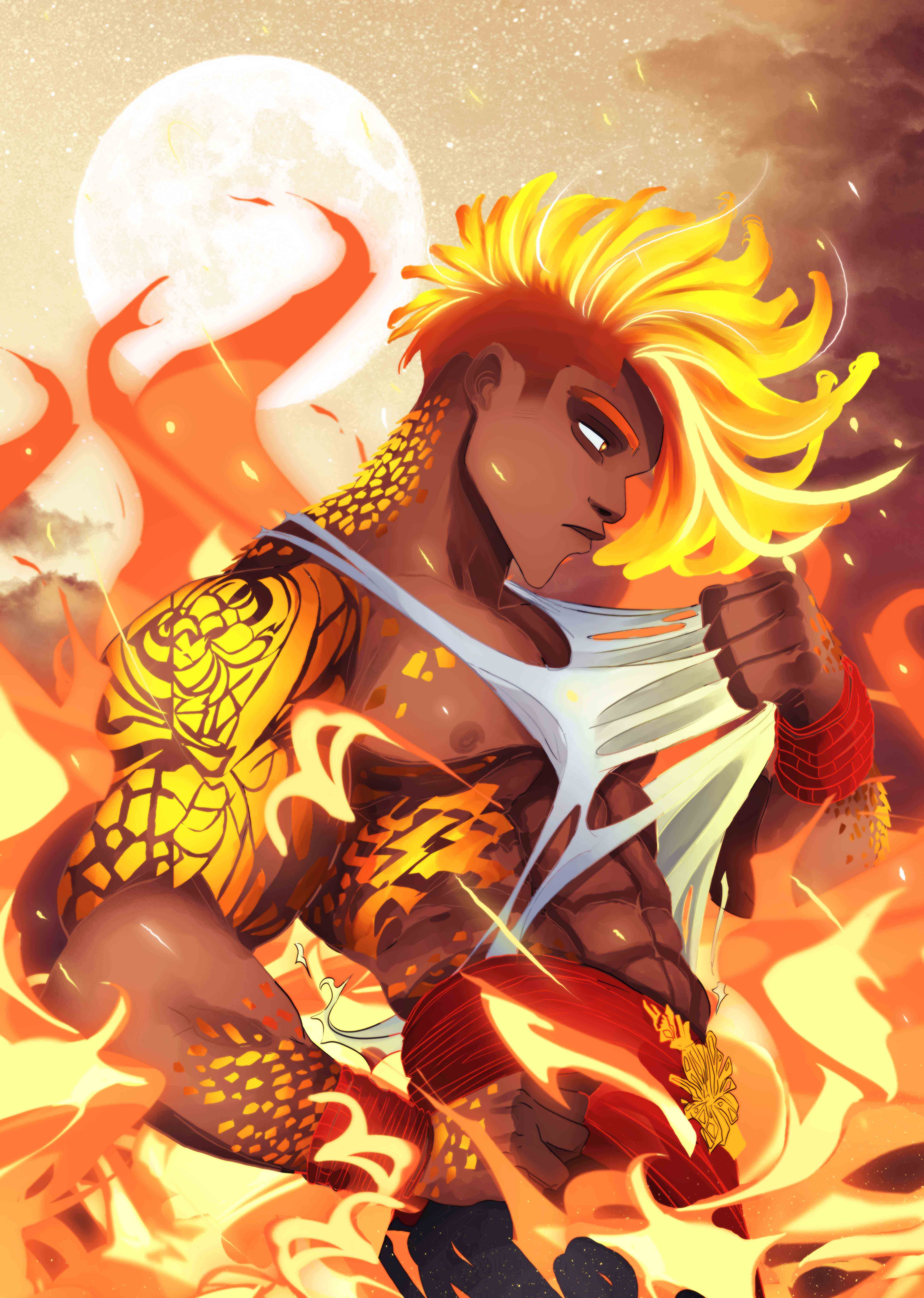 Illustration mythologique africaine